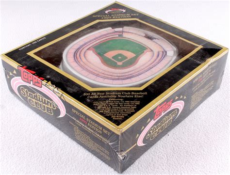 There was also a factory set from 1992 in which cards were packed in a reproduction dome stadium, made of plastic, but this was not the same as the regular 1992 Stadium Club set. . 1992 topps stadium club